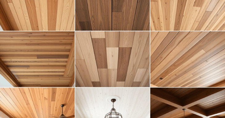 Types of Wood Panel Ceilings