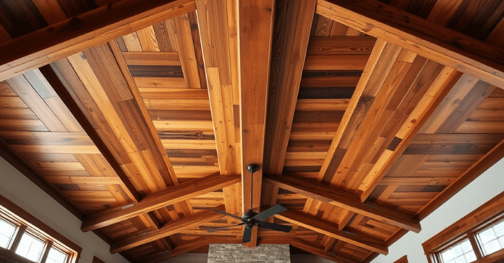 Wood Panel Ceiling Example