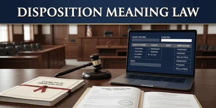Disposition meaning law