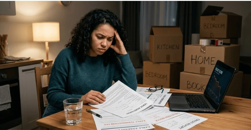 What breaking a lease does to your credit