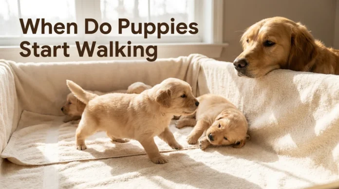 When Do Puppies Start Walking